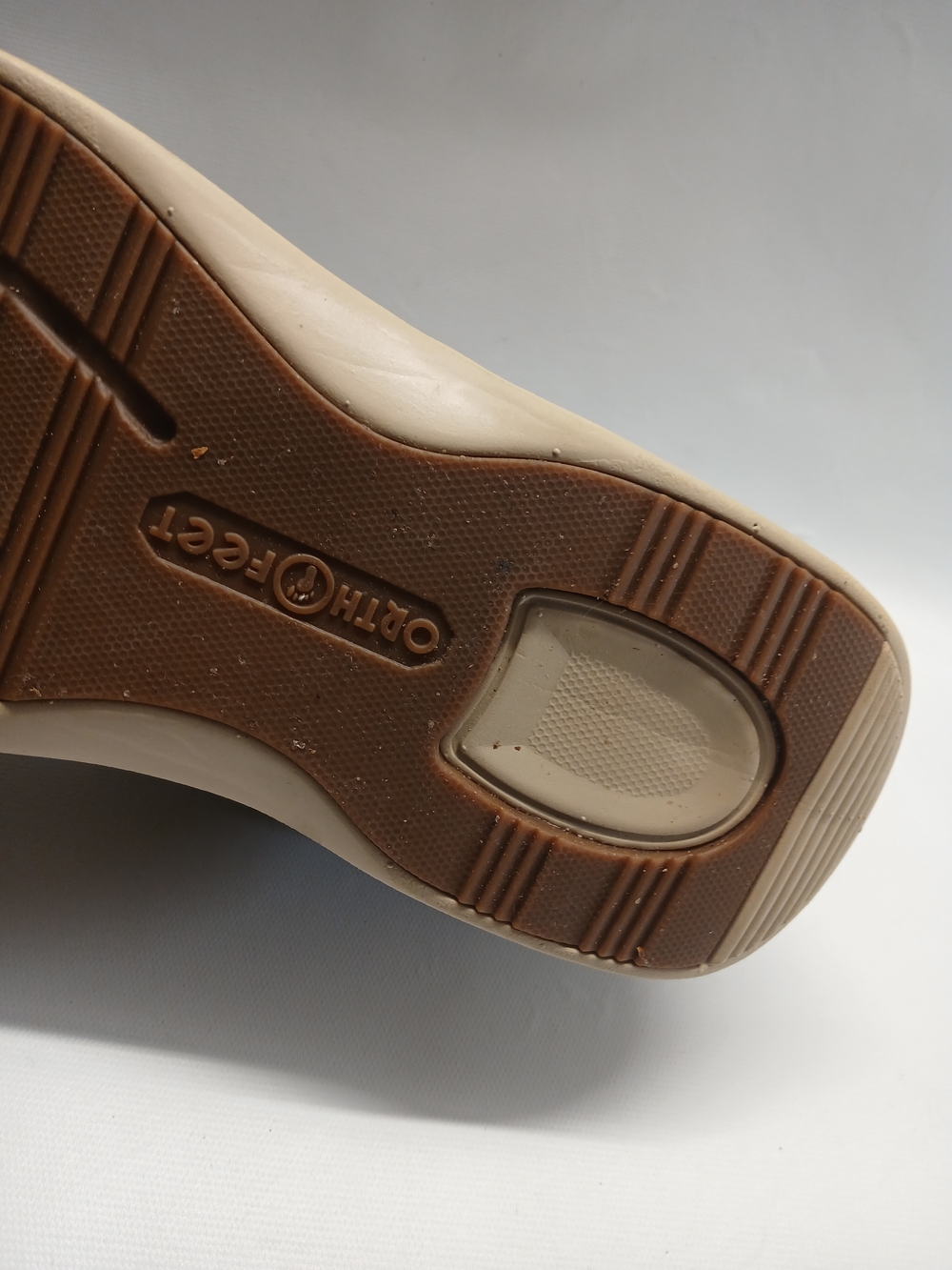 Orthofeet Men's Othopedic Brown Suede Slip-On with Cream Shearling Collar - Picture 11 of 15